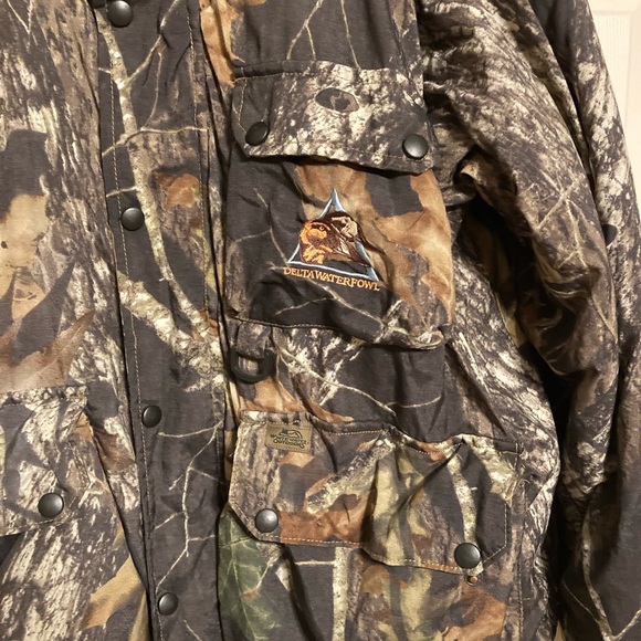 Whitewater Outdoors Delta Waterfowl camouflage reversible coat size large - Picture 3 of 6